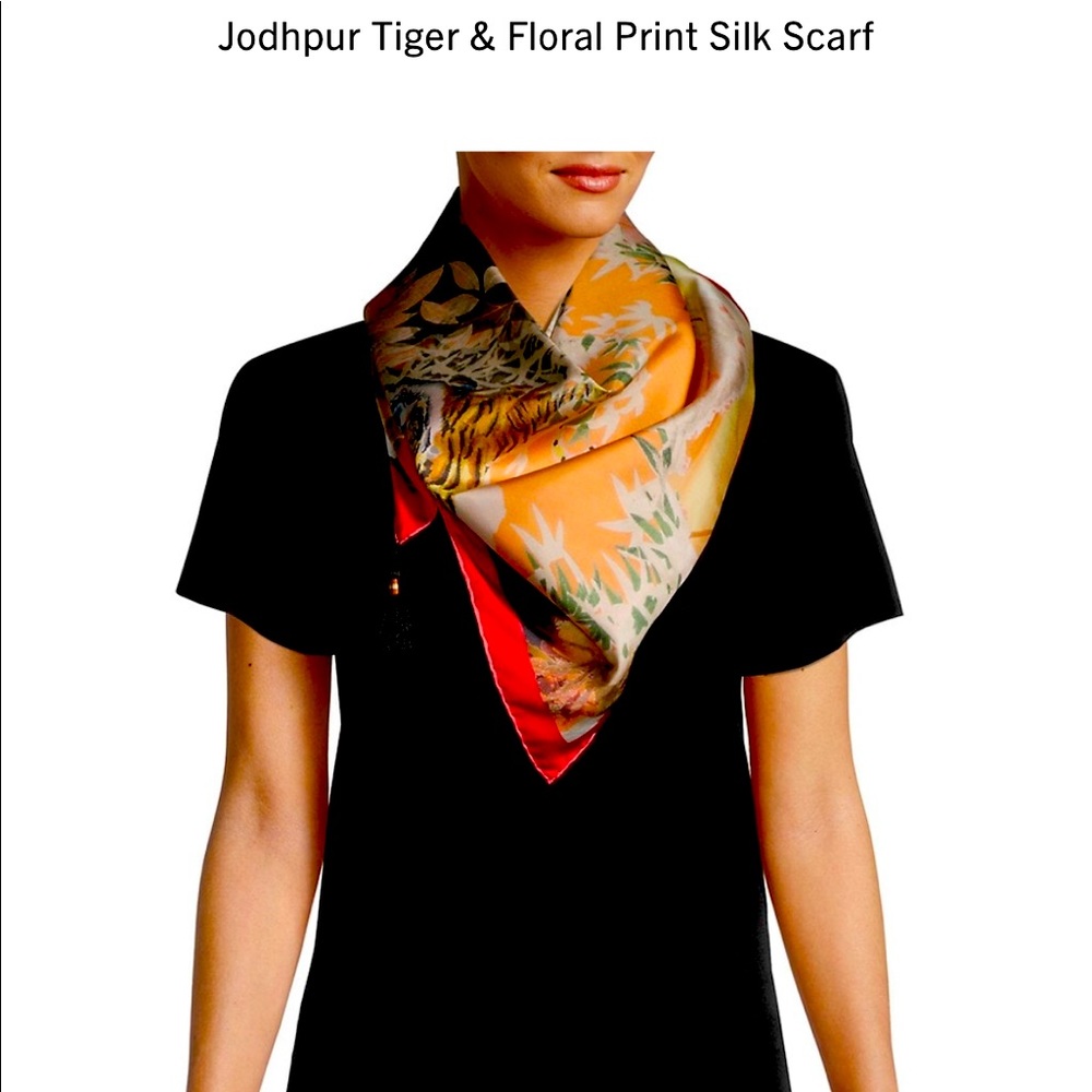 Etro Brand New Scarf W Flowers and Tigers 💕